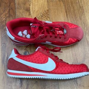 Nike Red and White Sneakers Valentine’s Perfect Pair